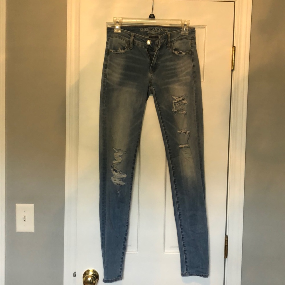 Light wash american eagle denim